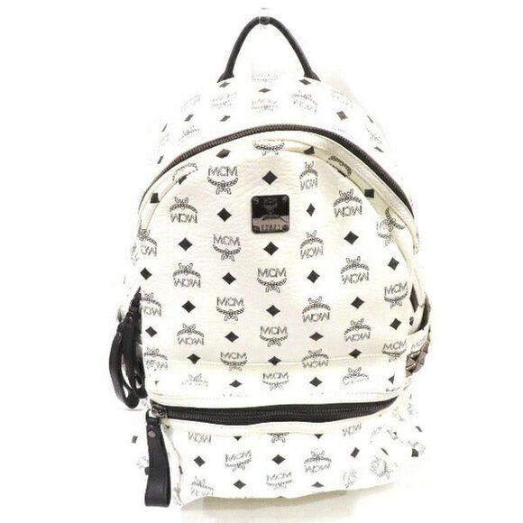 Pre Loved mcm Men white | white Backpacks - Picture 1 of 8